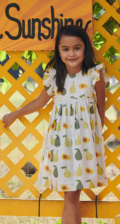 Avocado print outlet dress