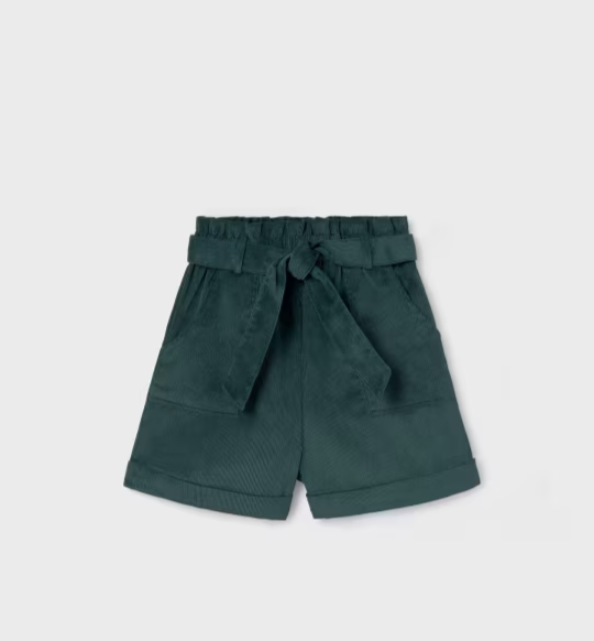 Green Pine Corduroy Shorts