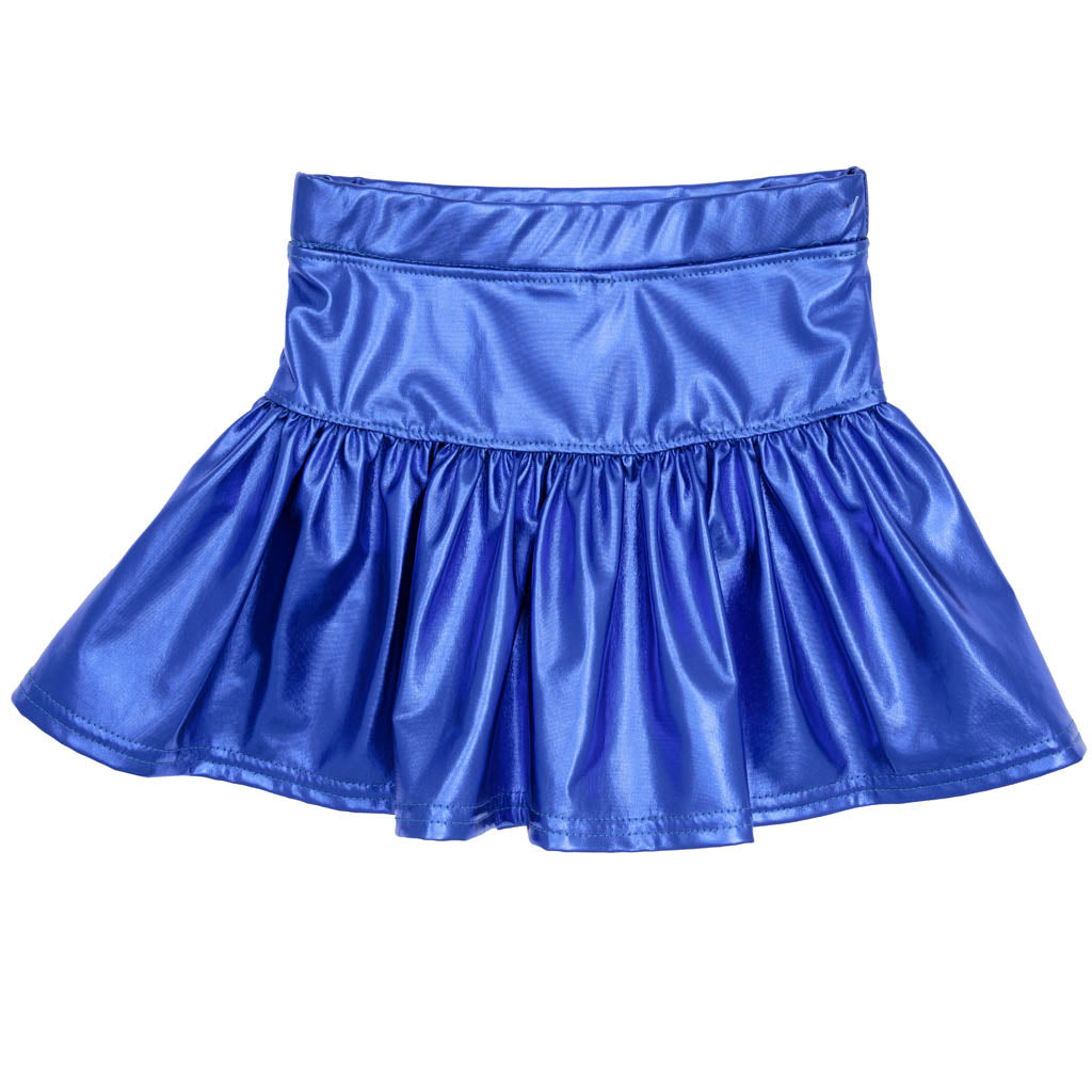 Royal Metallic Skort