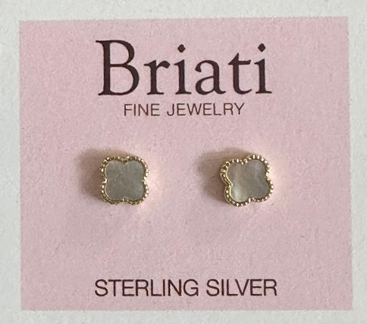 Opal Face Stud Earring