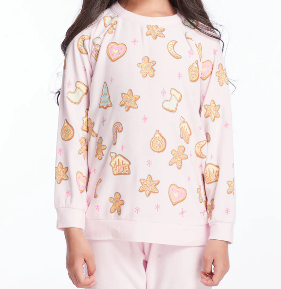 Pink Christmas Cookies Pullover