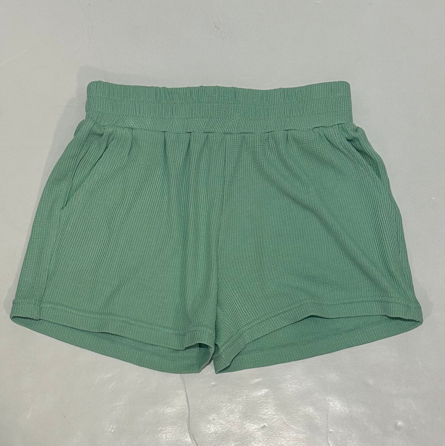 Mint Waffle Shorts