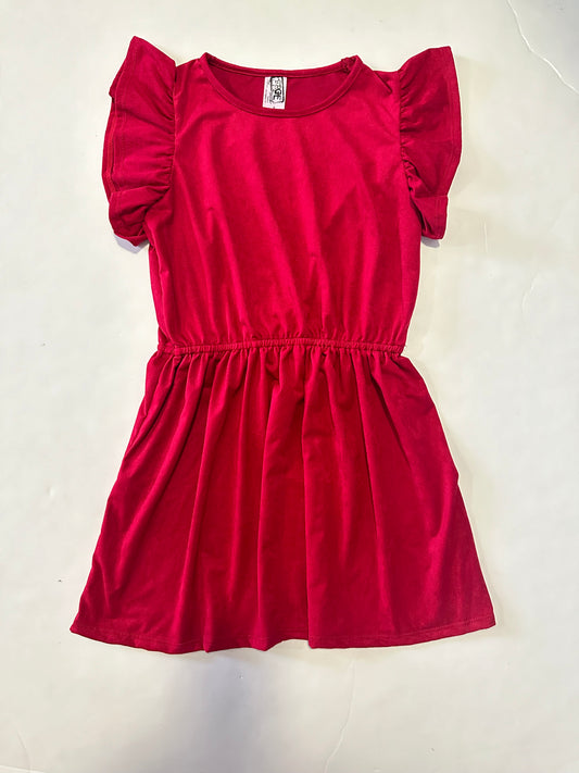 Burgundy Suede Dress