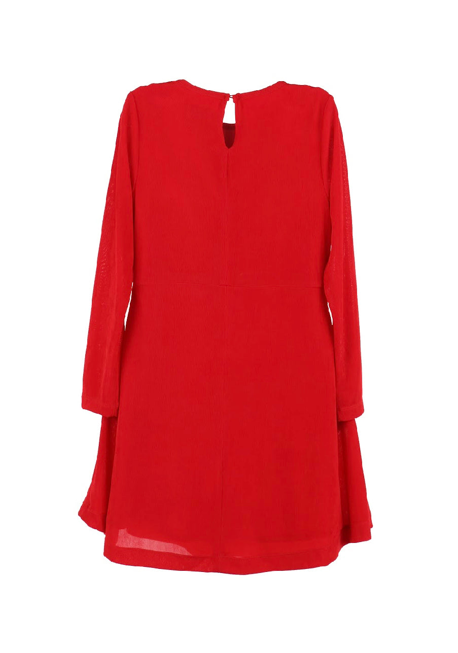 Red Linda Long Sleeve dress