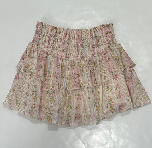 Shabby Floral Stripe Brooke Skirt