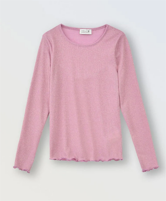 Light Pink Iridescent Jersey Top