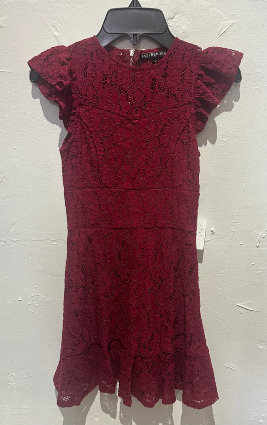 Burgundy Lace Luna Dress