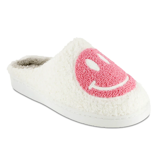 Blush Icicle Faux Shearling Slipper