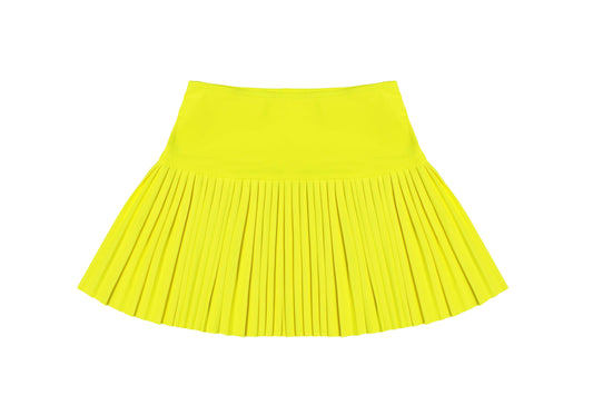 Lime Pleated Skirt