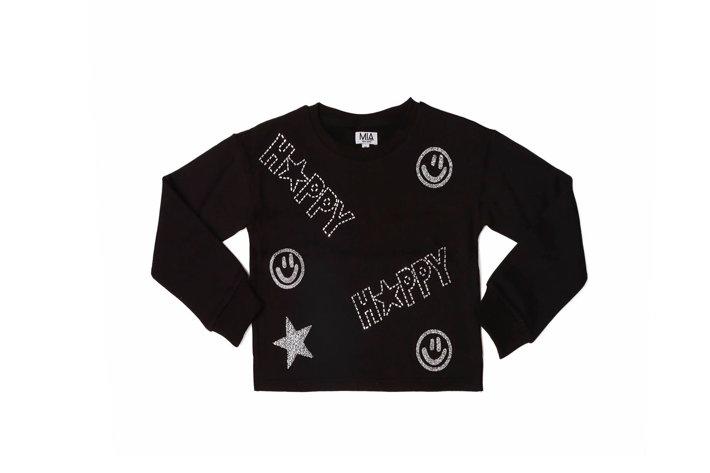 Black Icon Smile, Happy Sweatshirt