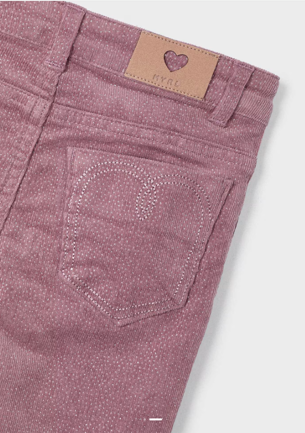 Rose Sparkly Corduroy Jeans