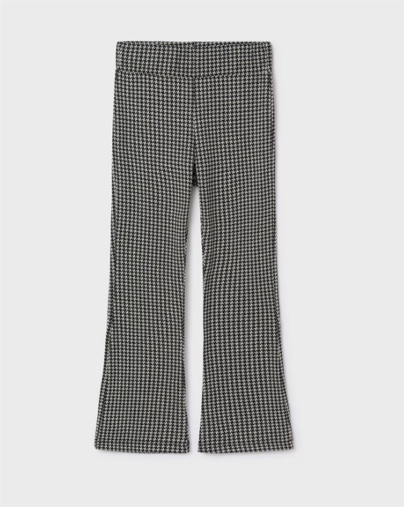 Houndstooth Flared jacquard leggings