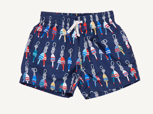 Boys Swim Trunk - Navy Buoys