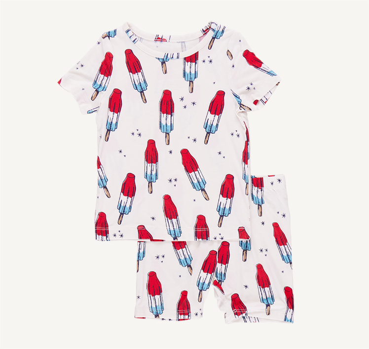 Kids Bamboo PJ Set - Rocket Pop