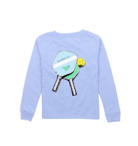 Light Blue Pickleball L/S Tee