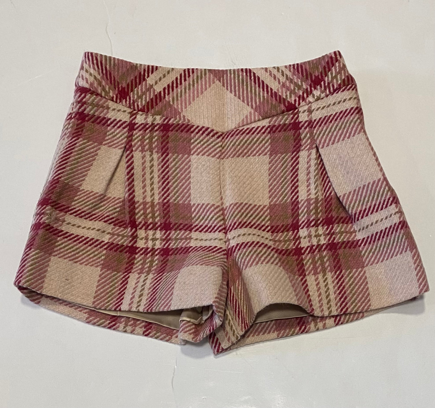 Raspberry Plaid Shorts