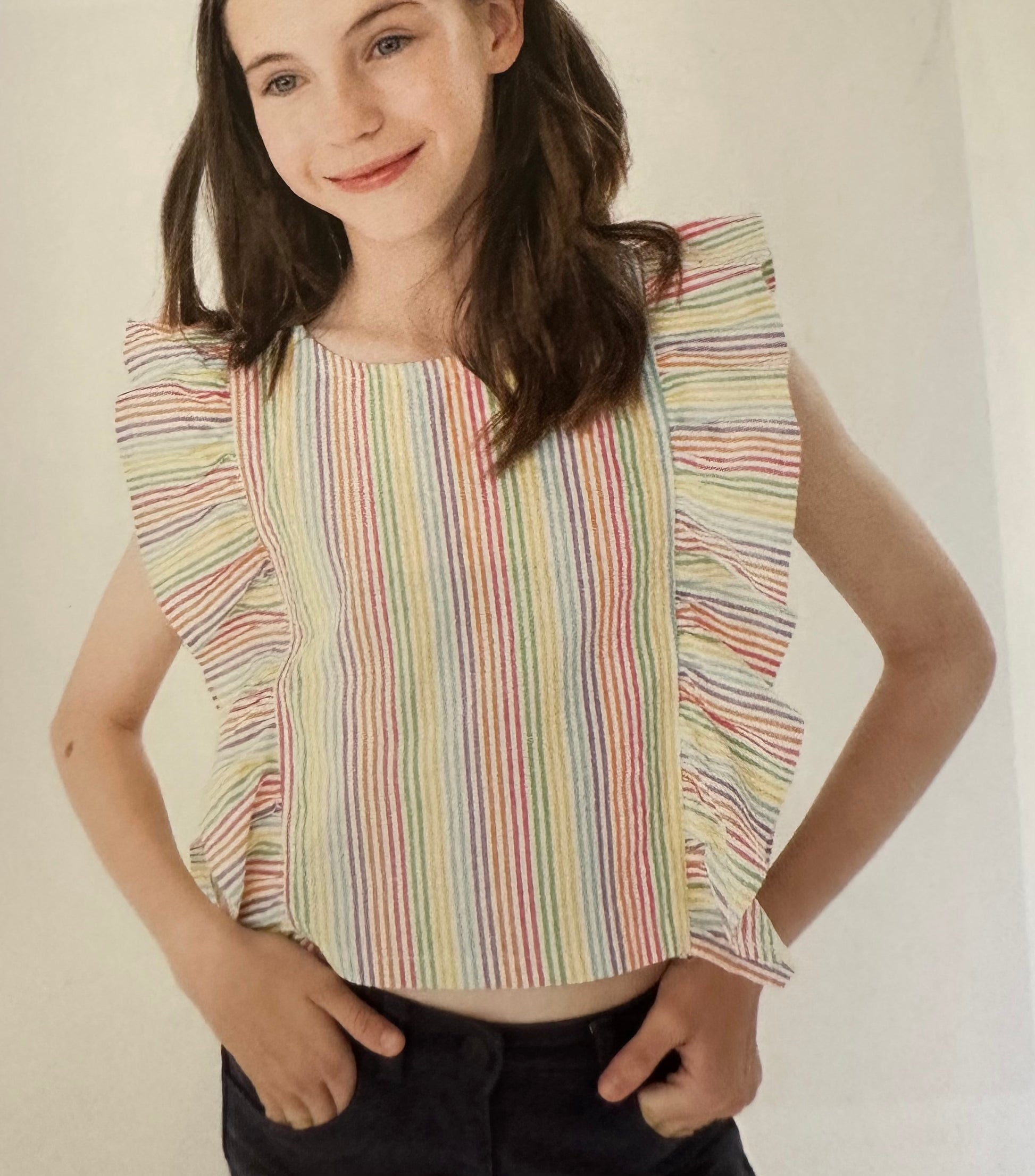 Multi Stripe Loose Blouse