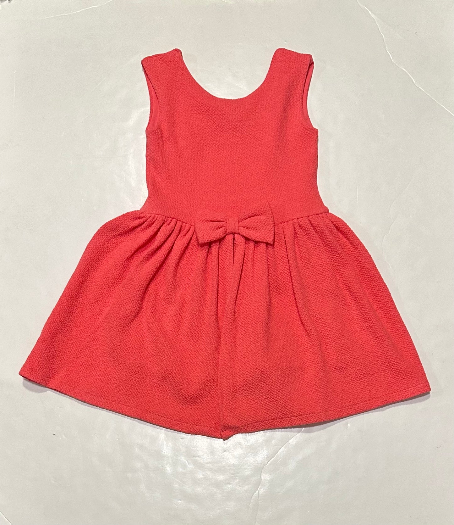 Coral Romper w/Bow