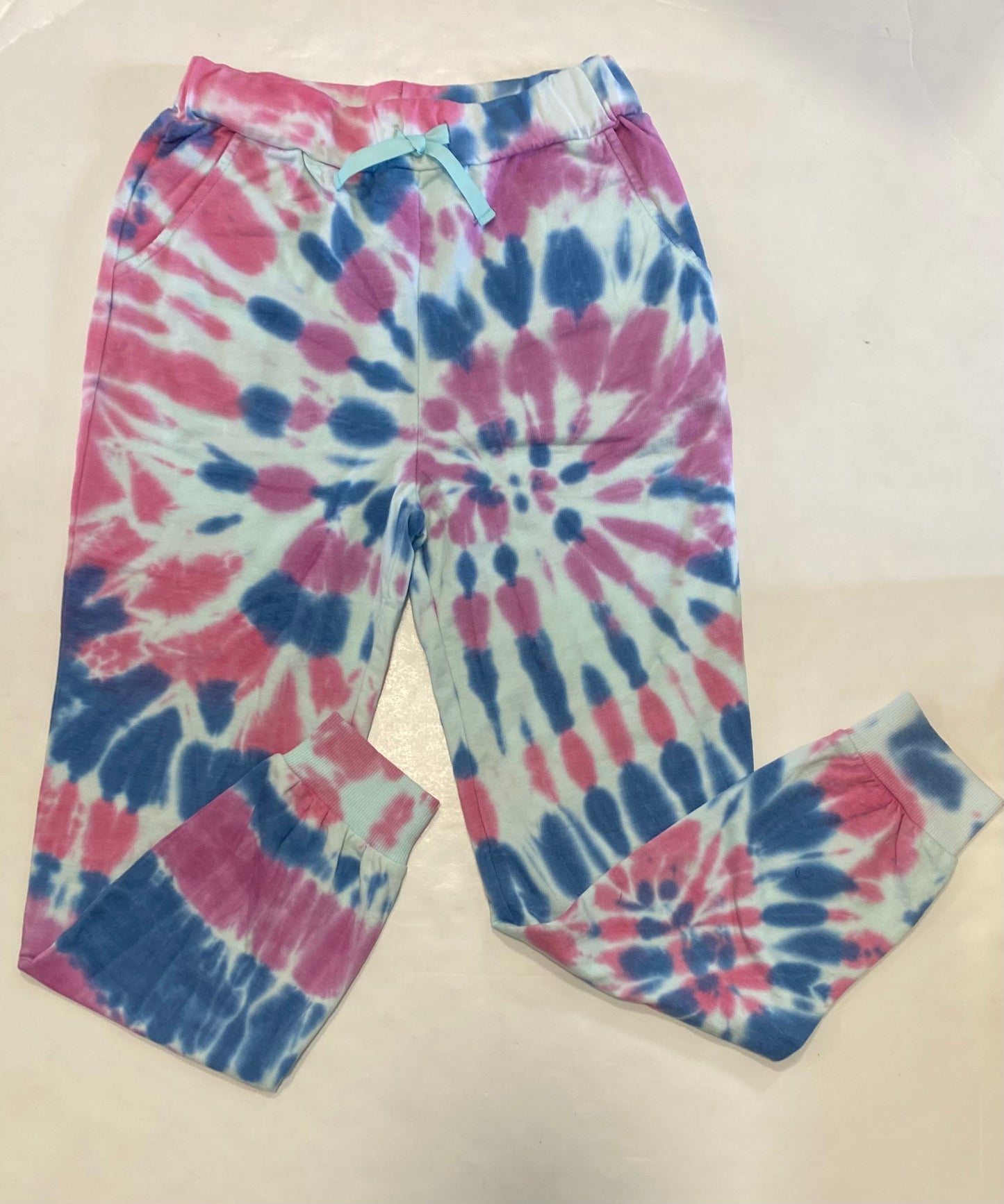 Aqua Tie Dye Joggers