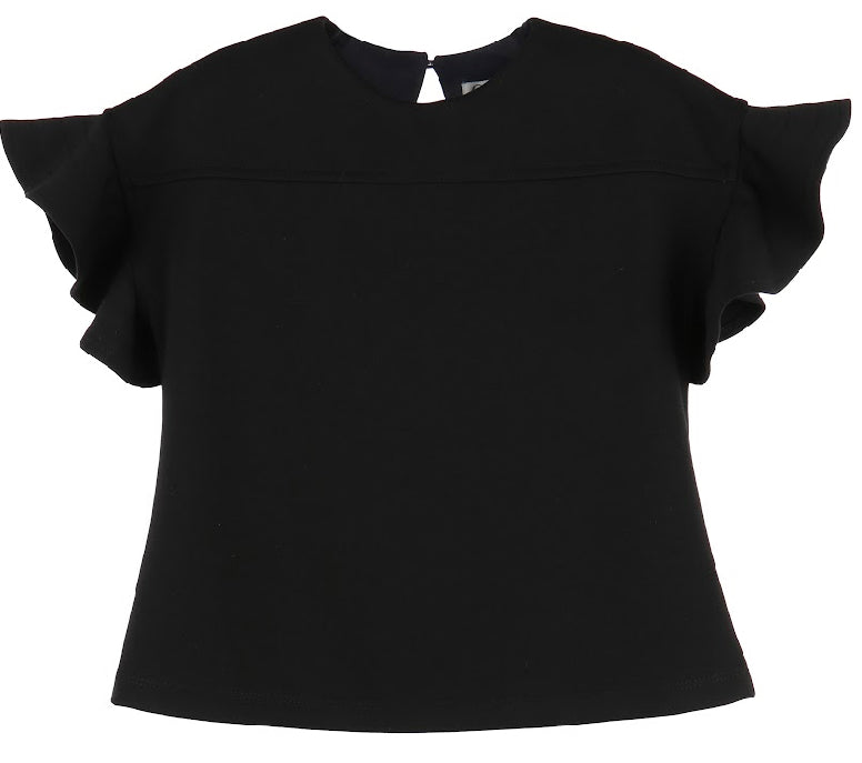 Black Ponte Blouse