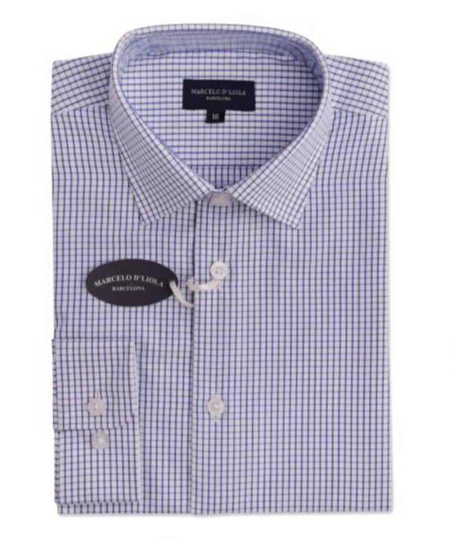 Navy Graph button Down