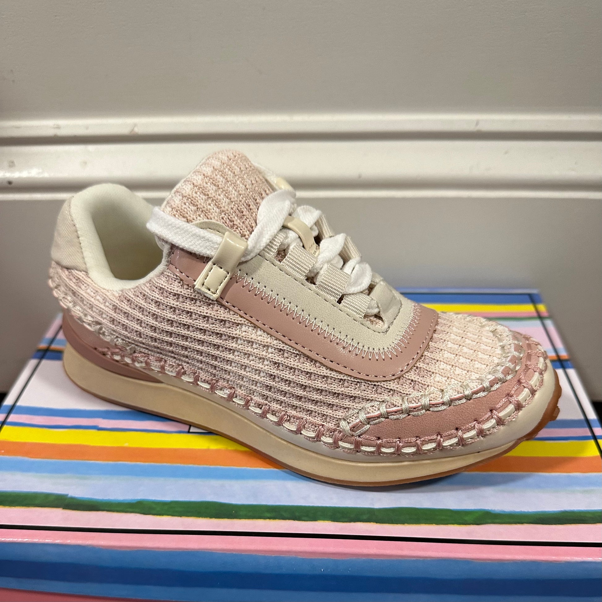 Karin Blush Knit Sneaker