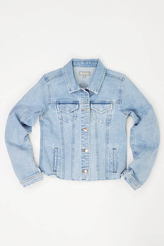 Light Indigo Denim Jacket w/Frey