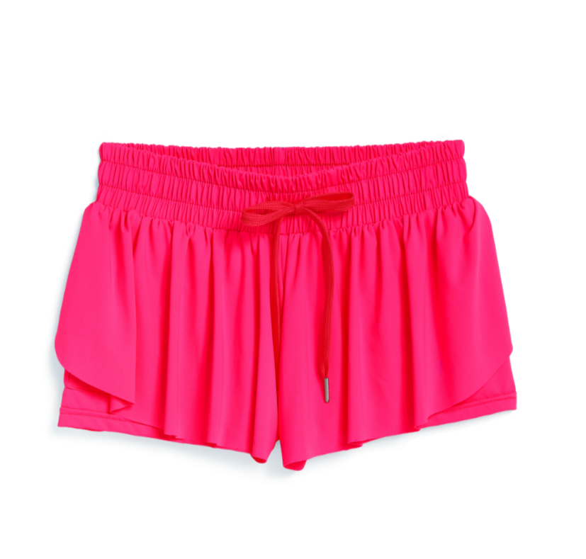 Neon Pink Butterfly Short