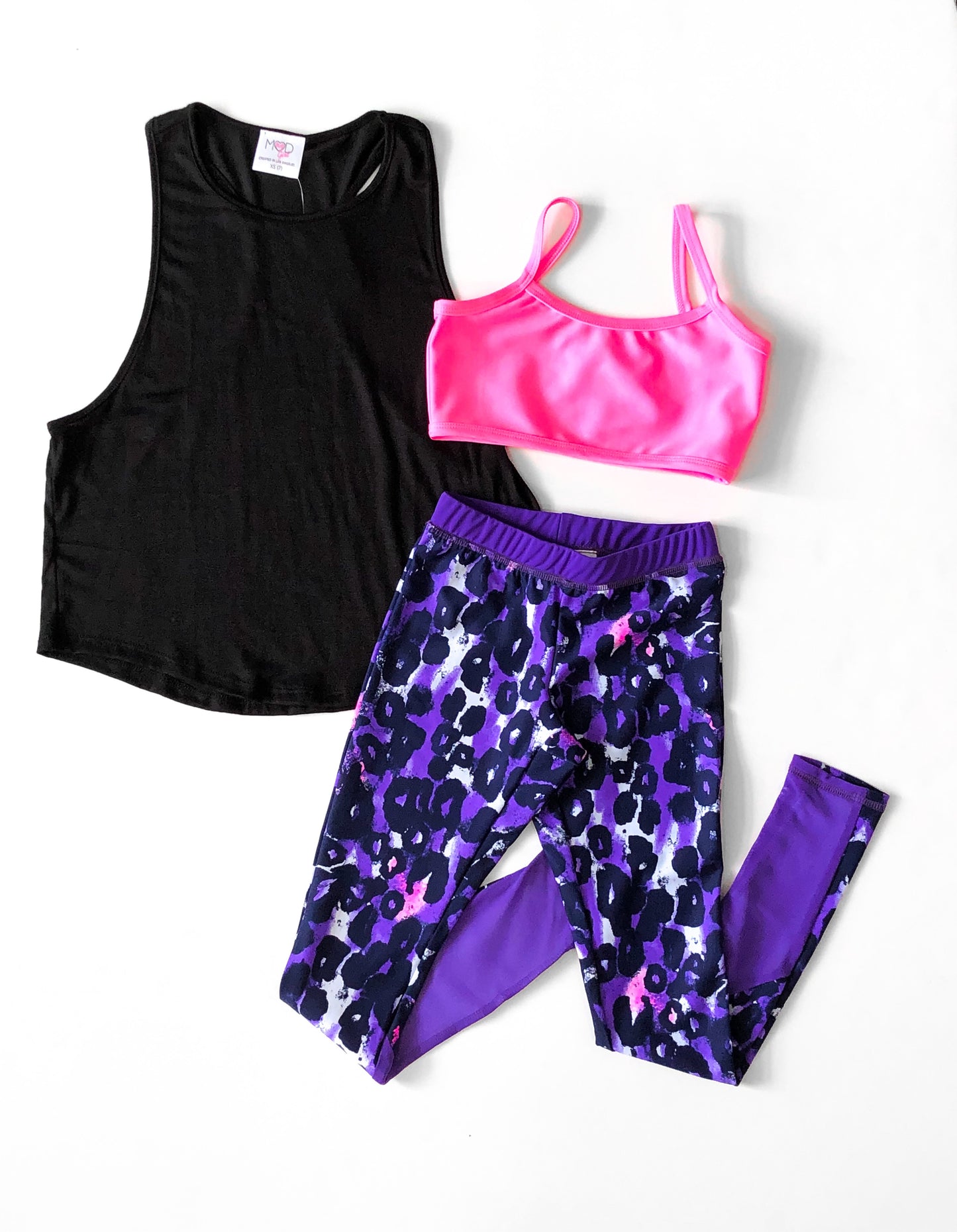 Cool Cat Legging With Mesh Back Purple